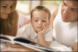 parents reading to child parents reading to child