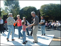 Swing dancing at Top Brass concert